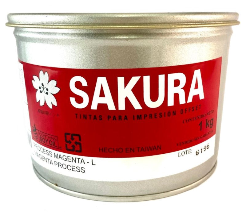 Tinta Process Sakura 1kg Magenta Sakura® 111031 Kilo 01