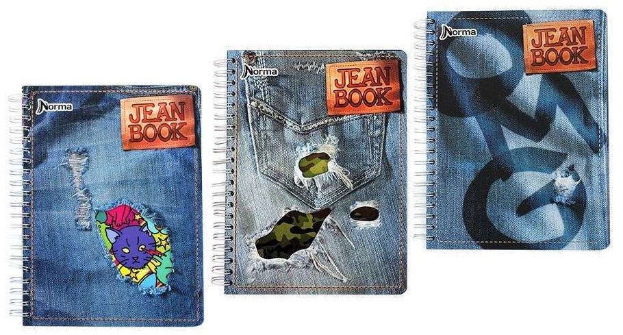 Cuaderno Profesional Espi DB Jean Book Revolution 120 hojas Raya Norma® 580181 Pieza 7702111801813