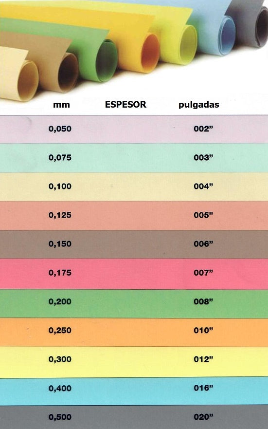 Papel Tímpano Calibre 012" 1m 1.22mAncho Day® RPT012 Metro 01