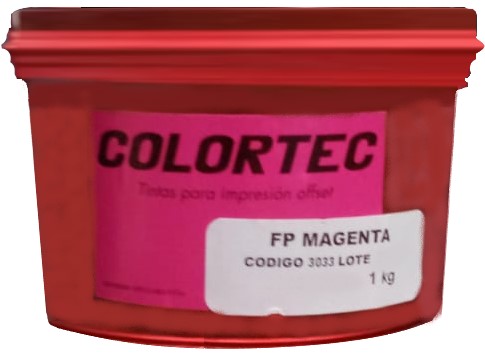 Tinta Process Selección FP Sustrato Sintético 1kg Magenta ColorTec® 3033 Kilo 01