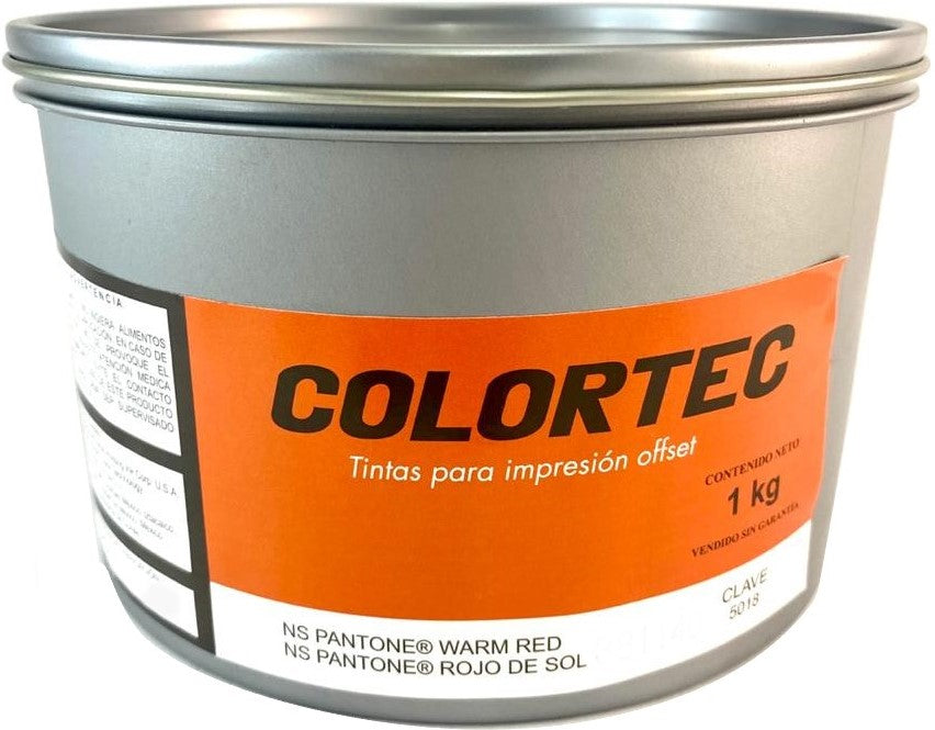 Tinta tono Pantone® 1kg Rojo de Sol ColorTec® 5018 Kilo 01