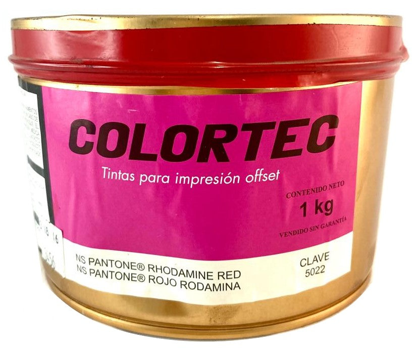 Tinta tono Pantone® 1kg Rojo Rodamina ColorTec® 5022 Kilo 01