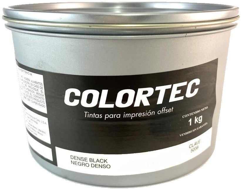 Tinta tono Pantone® 1kg Negro Denso ColorTec® 5038 Kilo 01