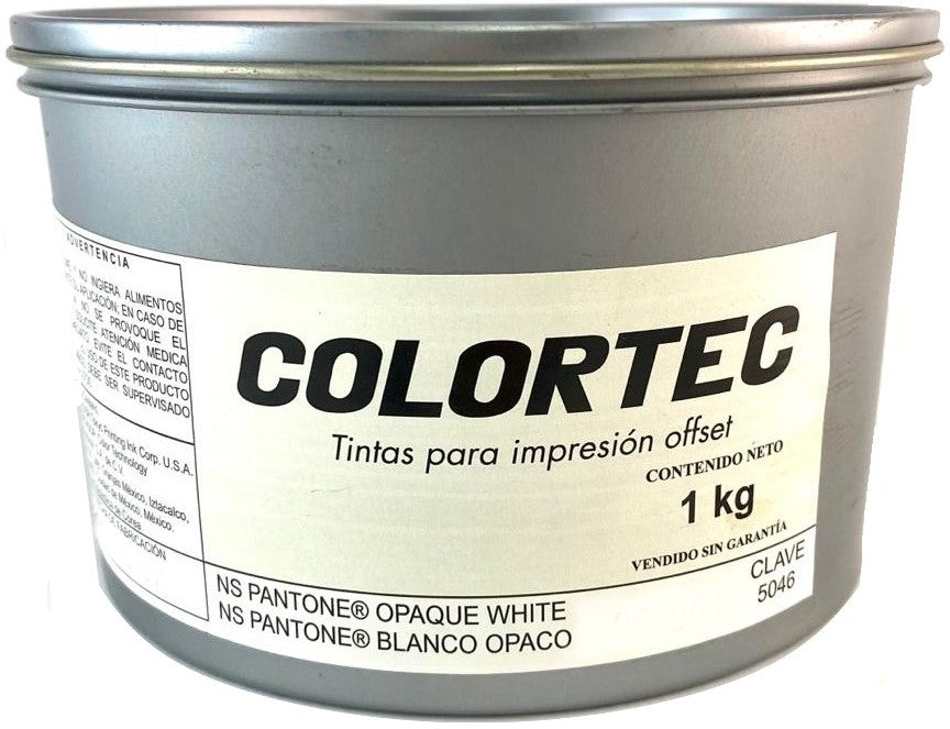 Tinta tono Pantone® 1kg Blanco Opaco ColorTec® 5046 Kilo 01