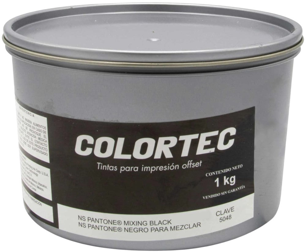 Tinta tono Pantone® 1kg Negro p/Mezclar ColorTec® 5048 Kilo 01