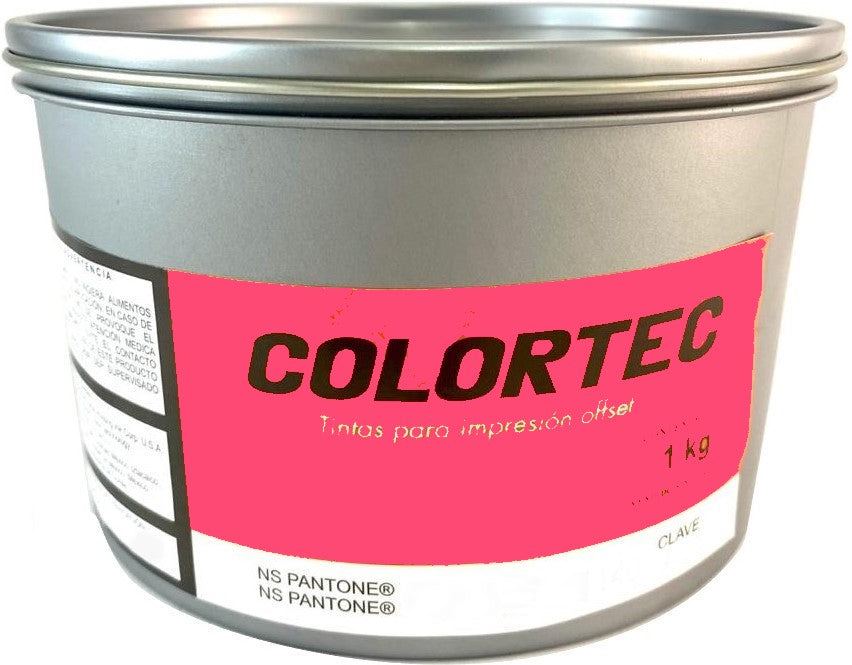 Tinta tono Pantone®fluore Fluorescente 1kg Rosa Neón ColorTec® 1000806 Kilo 01