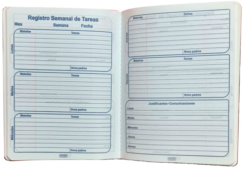 Cuaderno College Cosido Color 48 hojas Tareas Norma® 528837 Pieza 7702111288379 02