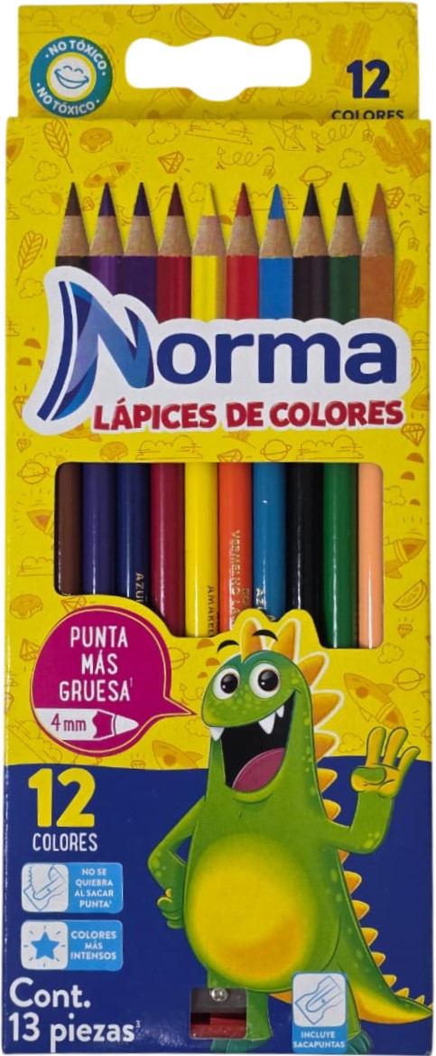 Color de Madera Largos 581748 Redondo Colores Est.c/12 Norma® 526112 [Estuche] Imagen secundaria del producto