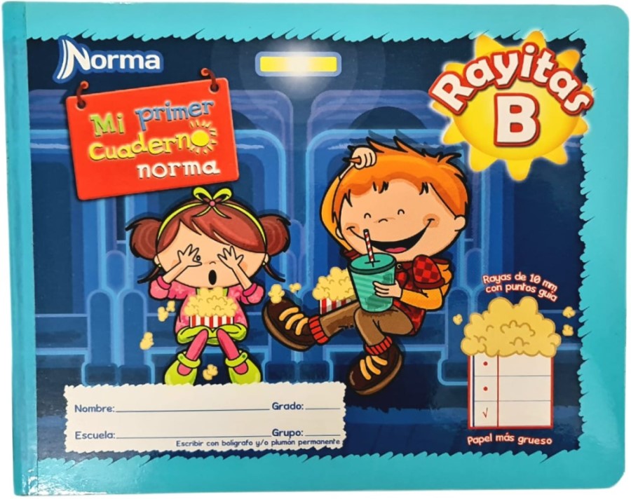 Cuaderno Preescolar Cosid Punto Guia 24.8×19 72 hojas Raya B Norma® 526550 [Pieza] 7702111265509 3