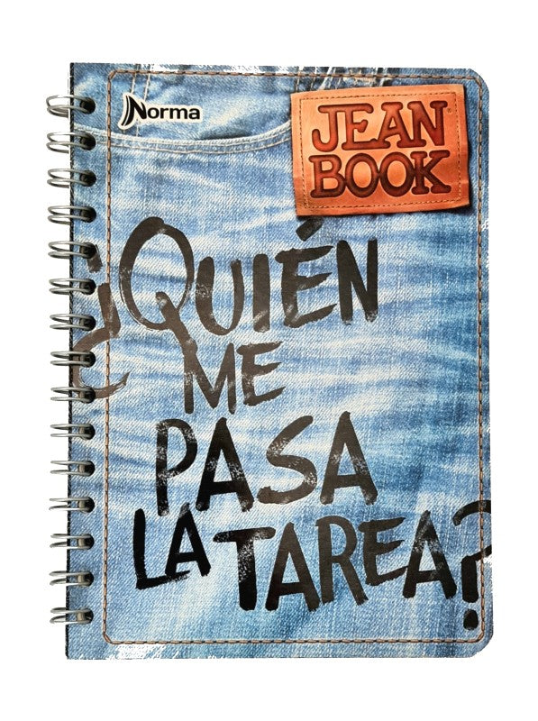 Cuaderno f/FrancesaEspira Espiral Doble Jean Book 100 hojas Cuadro 5mm Norma® 524115 Pieza 7702111241152