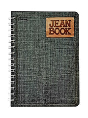 Cuaderno f/FrancesaEspira Espiral Doble Jean Book 100 hojas Cuadro 7mm Norma® 524100 [Pieza] 7702111241008