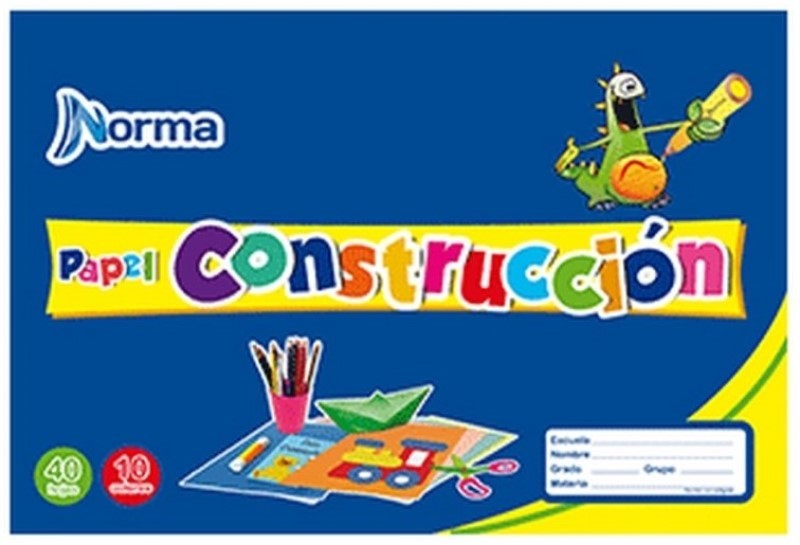 Block de Creatividad Constructivo 40 hojas DobleCarta Norma® 111349049 [Pieza] 7702111349049