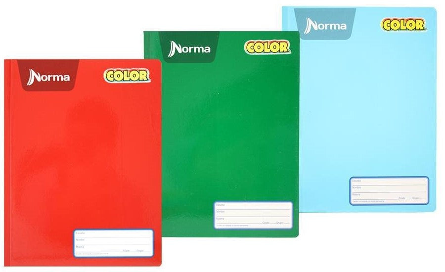 Cuaderno College Cosido Color 100 hojas Doble Raya Norma® 581286 [Pieza] 7702111812864