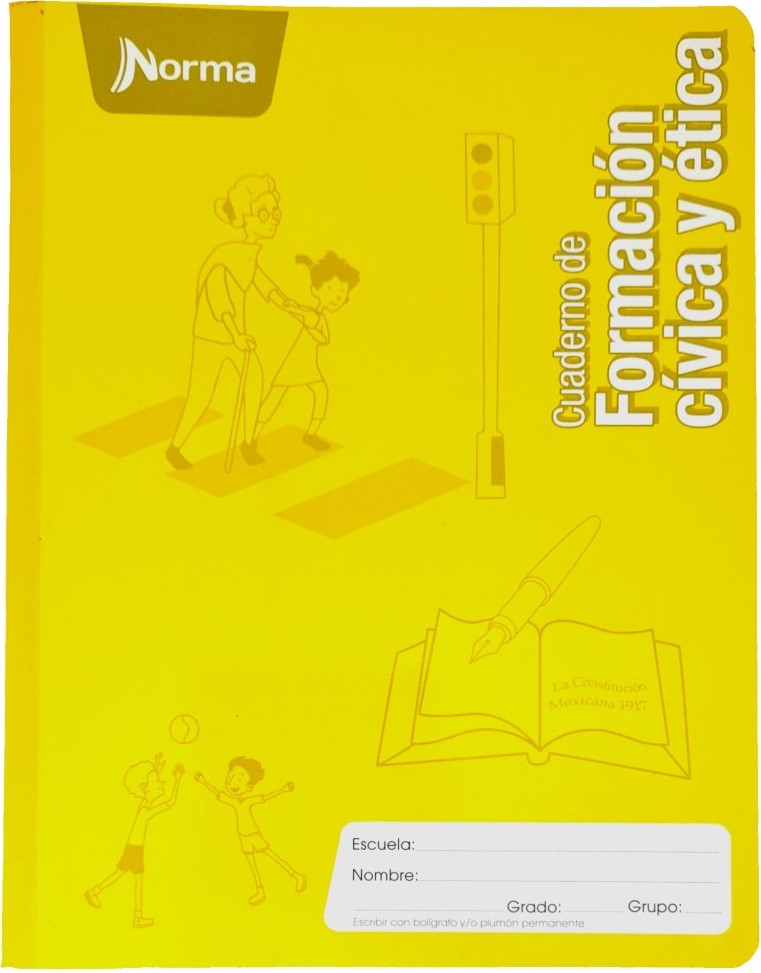 Cuaderno Profesional Cosi Civismo Amarillo 100 hojas Raya Norma® 580275 [Pieza] 7702111802759
