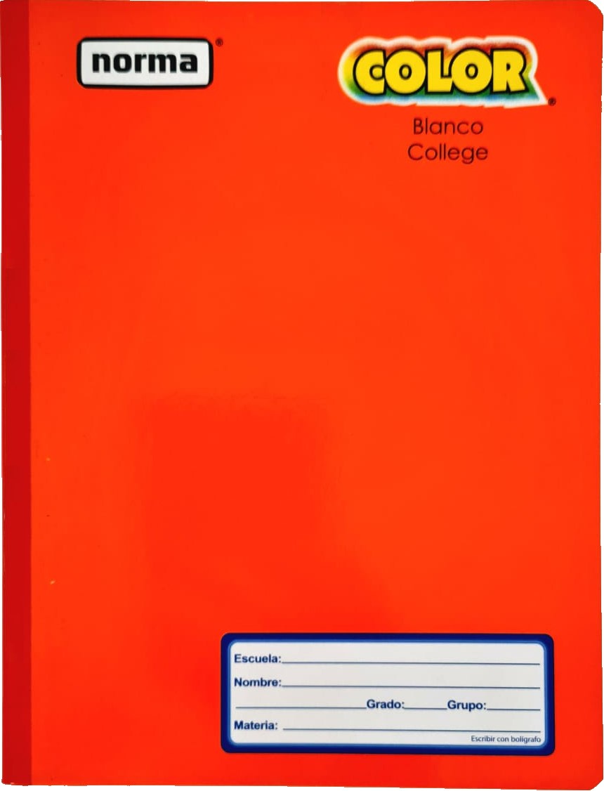 Cuaderno College Cosido Color 100 hojas Blanco Norma® 525171 Pieza 7702111251717