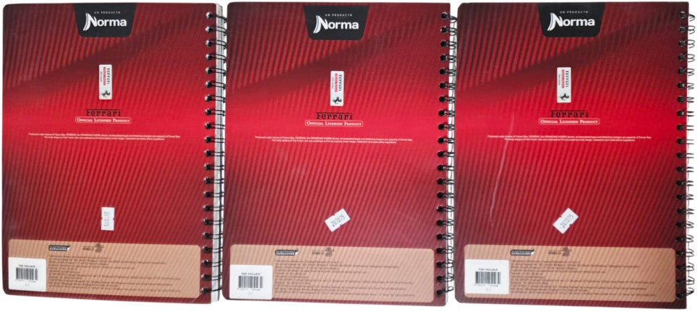 Cuaderno Profesional Espi Espiral Ferrari® 100 hojas Cuadro 7mm Norma® 525143 Pieza 7702111251434 02