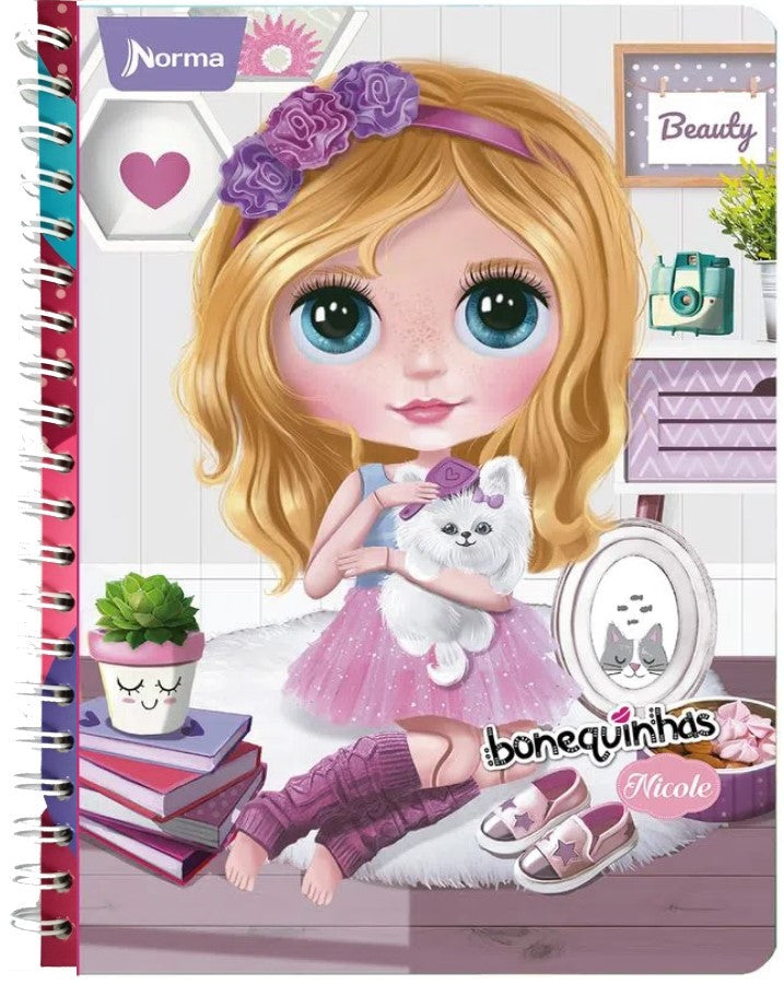 Cuaderno Profesional Espi Bonequinhas 100 hojas Raya Norma® 581042 [Pieza] 7702111810426