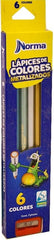 Color de Madera Largos Metalizados Redondo Colores Metalic Est.c/6 Norma® 536092 [Estuche] 7702111360921