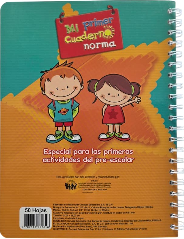 Cuaderno Preescolar Espir Mi Primer 21×28 Dibujo 50 hojas Blanco Norma® 529761 [Pieza] 7702111297616 5
