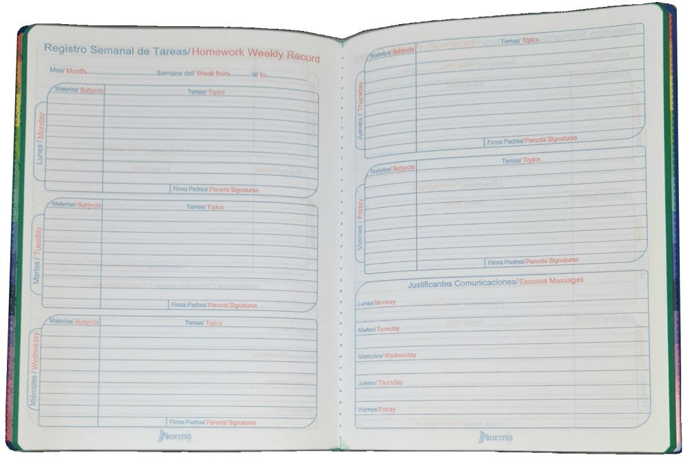 Cuaderno College Cosido Color 360° 48 hojas Tareas Norma® 581312 Pieza 7702111813120 02