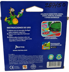 Marcador base Agua Gráficos Gel Colores Est.c/8 Norma® 546250 [Estuche] 7702111462502 4