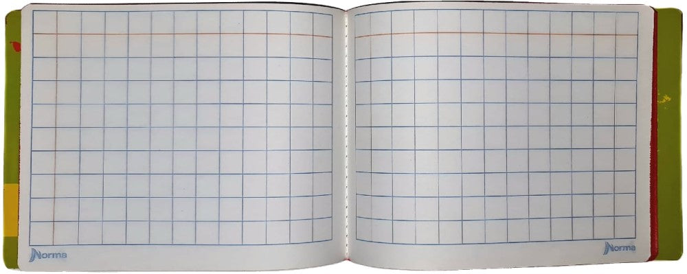 Cuaderno f/ItalianaCosido Color 360° Cuadro Alemán 100 hojas Cuadro14mm Norma® 581300 [Pieza] 7702111813007