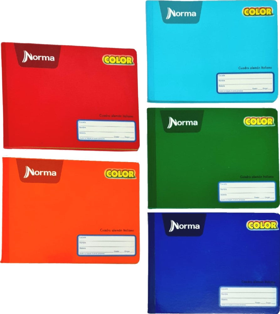 Cuaderno f/ItalianaCosido Color 360° Cuadro Alemán 100 hojas Cuadro14mm Norma® 581300 [Pieza] 7702111813007 3