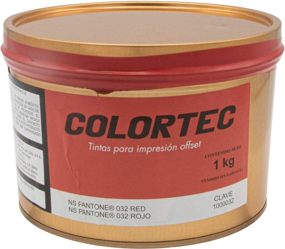 Tinta tono Pantone® 1kg Rojo 032 ColorTec® 1000032 Kilo 01