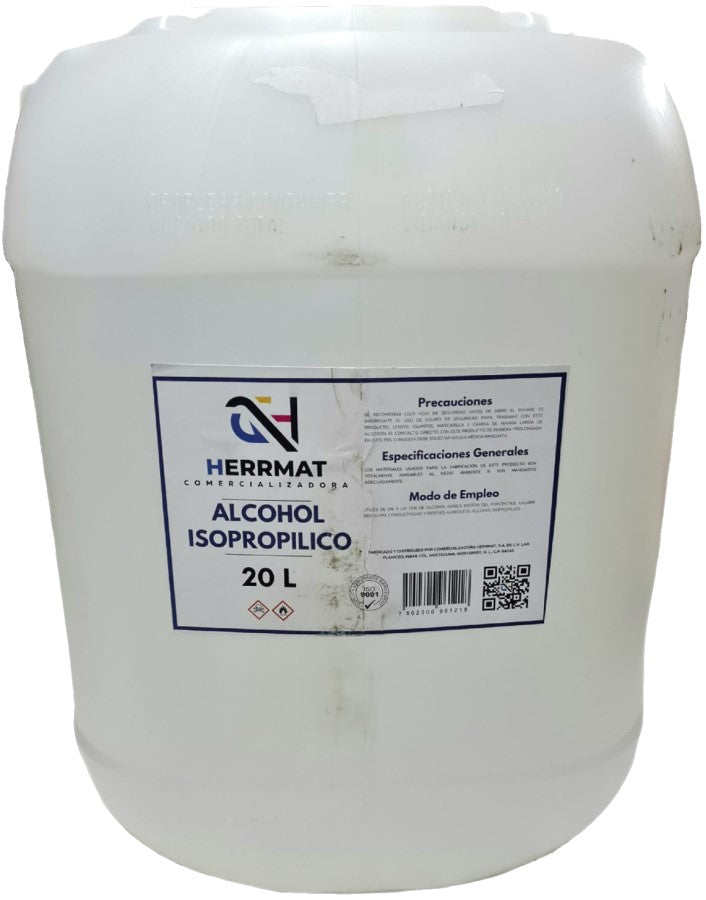 Alcohol Isopropílico 20 litros CH® QDV-0023 [Contenedor plástico] 7502300961218 2