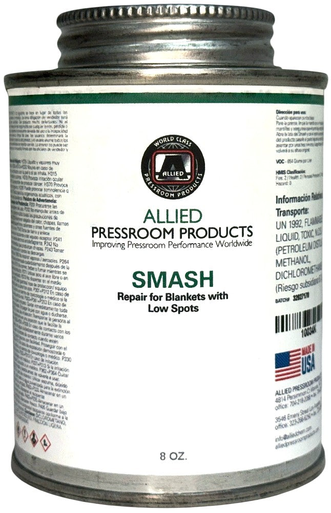 Restaurador de Mantillas SMASH for low spots 8oz ALLIED® [Contenedor plástico]