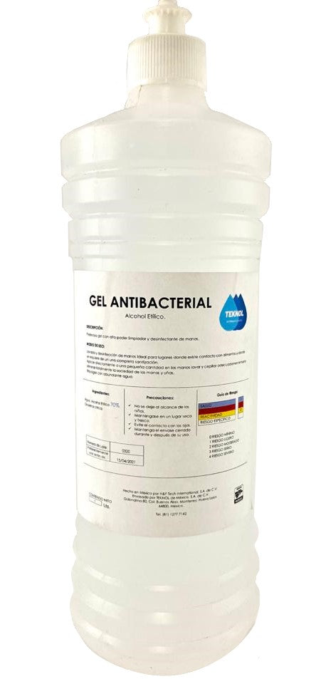 Gel Antibacterial Desinfectante de Manos Litro TEKNOL® [Litro]