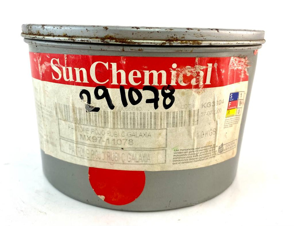 Tinta tono Pantone® Galaxia 1kg Rojo Rubí Sun Chemical® 11078 [Kilo] 2