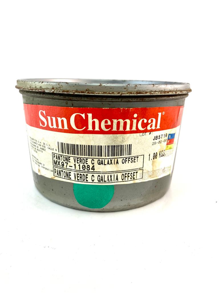 Tinta tono Pantone® 1kg Verde Sun Chemical® 11084 [Kilo]