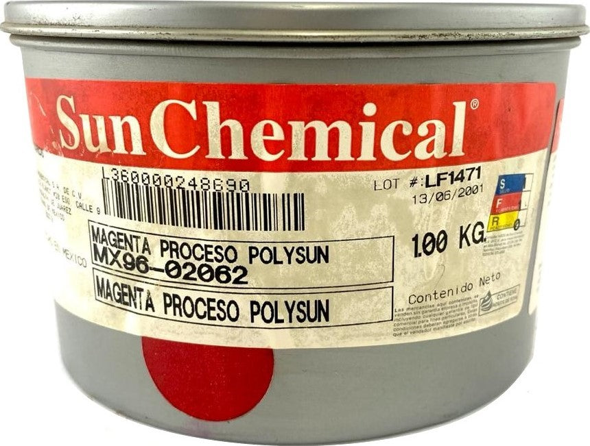 Tinta Process Selección Magenta Polysun 1kg Magenta Sun Chemical® 02062 [Kilo]