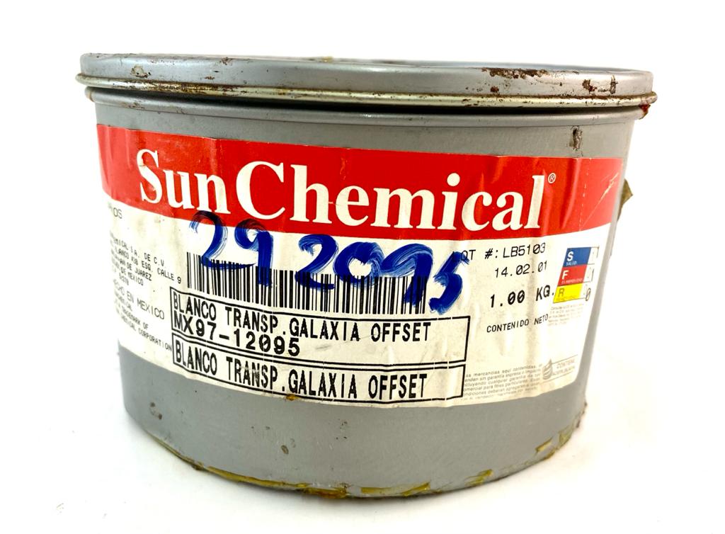 Tinta tono Pantone® 1kg Blanco Transpar Sun Chemical® 12095 [Kilo] Imagen secundaria del producto