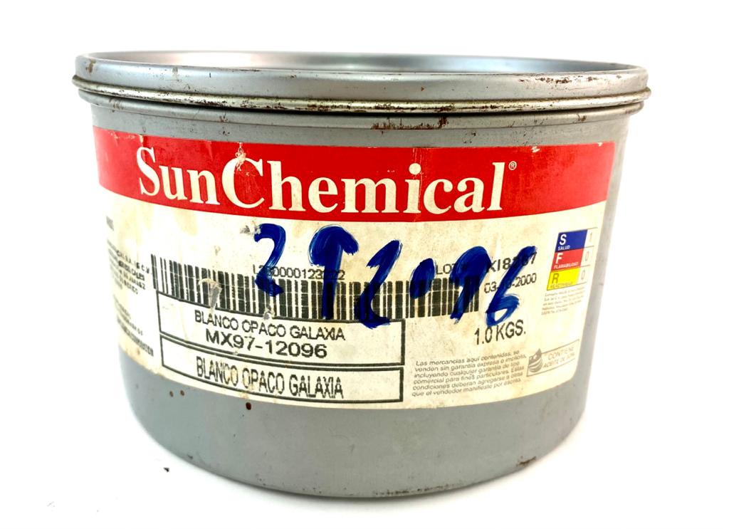 Tinta tono Pantone® 1kg Blanco Opaco Sun Chemical® 12096 [Kilo] Imagen principal del producto