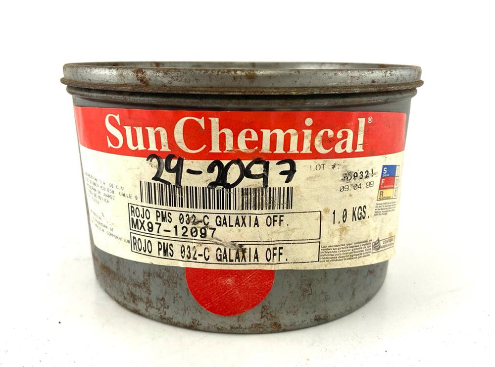 Tinta tono Pantone® 1kg Rojo 032 Sun Chemical® 12097 [Kilo]