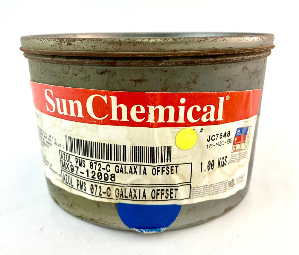 Tinta tono Pantone® 1kg Azul 072 Sun Chemical® 12098 [Kilo]
