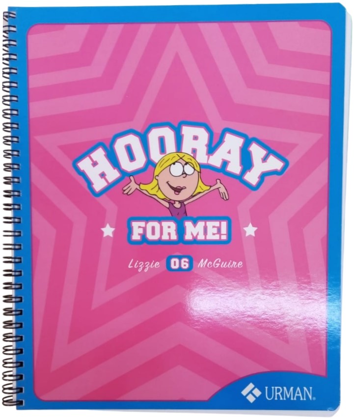 Cuaderno College Espiral Lizzie McGuire 100 hojas Cuadro 5mm Urman® 59247 Pieza