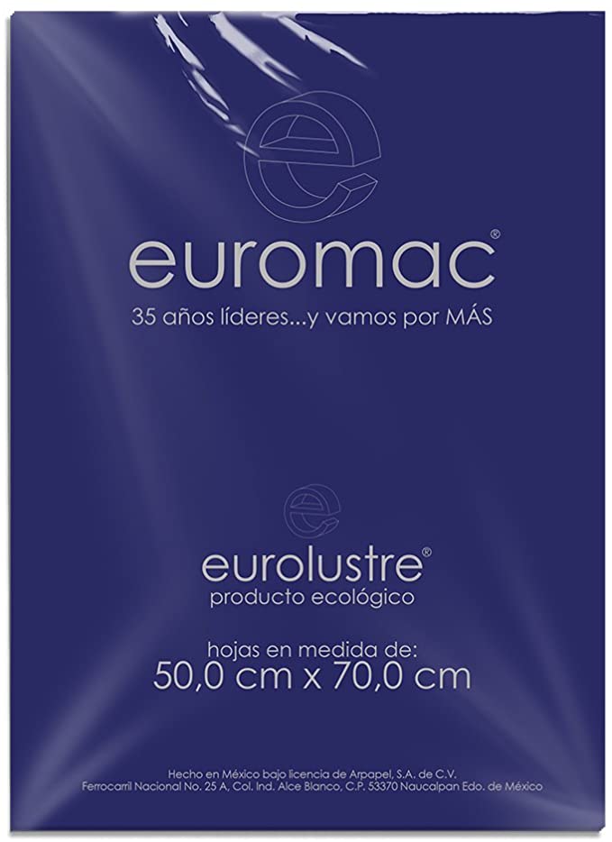 Papel Lustrina Eurolustre Azul Marino 50×70 70g euromac® EL0052 Hoja 7501523724235 01