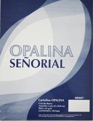 Cartulina Opalina c/100 Señorial 225g Blanco Carta euromac® SB0007 [Cien hojas] 7501454600950