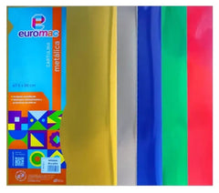 Cartulina Metálica 1/cara Colores 47.5×66cm euromac® MT0008 [Hoja] 7501454604965 2