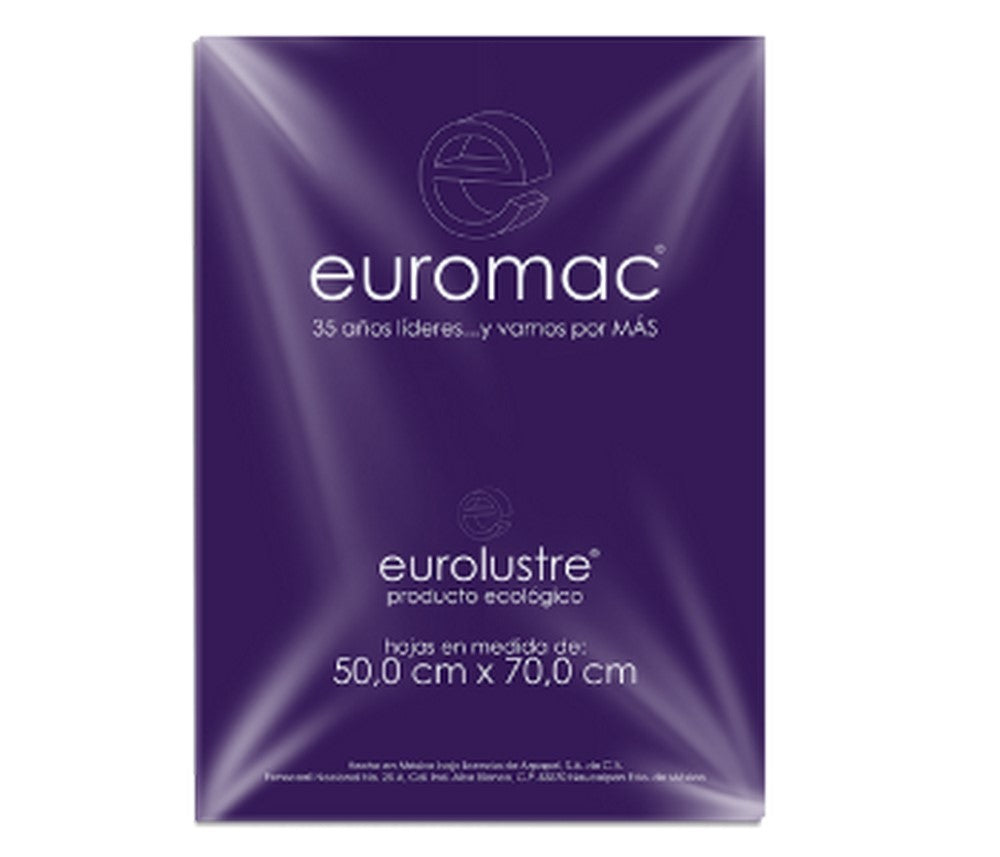 Papel Lustrina Eurolustre 24.5k Morado 50×70 70g euromac® EL0028 Hoja 7501523719958 01