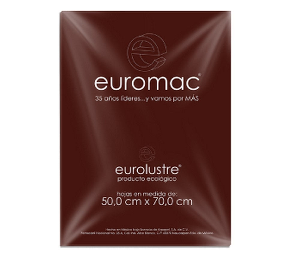 Papel Lustrina Eurolustre 24.5k Café 50×70 70g euromac® EL0019 Hoja 7501523719866 01