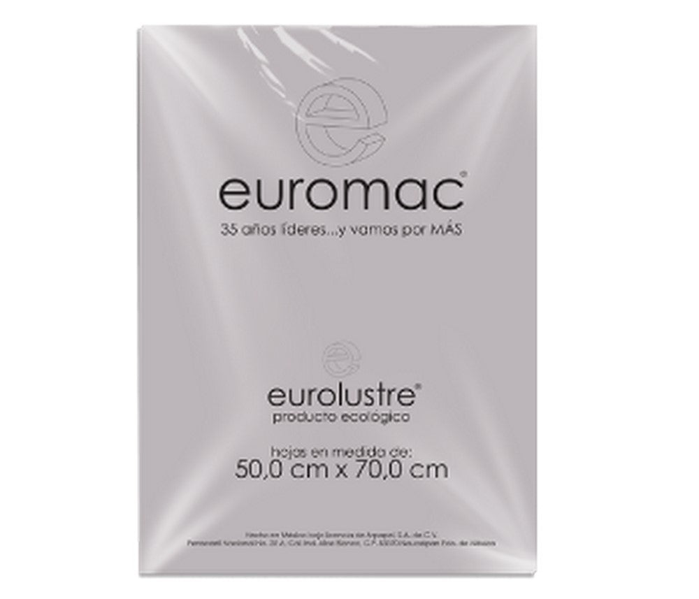 Papel Lustrina Eurolustre 24.5k Gris 50×70 70g euromac® EL0022 Hoja 7501523719897 01