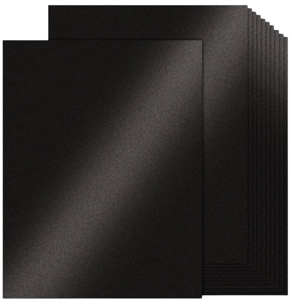 Cartulina Metálica 1/cara Negro 47.5×66cm euromac® MT0018 Hoja 7501454605474 03