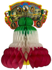 Adorno Fiestas Patrias Campana Mediana Colores 25×32cm Interparty 11-B [Pieza]