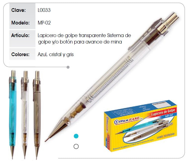 Lapicero Agitable 0.5mm Colores Sinotec® L0033 [Pieza]