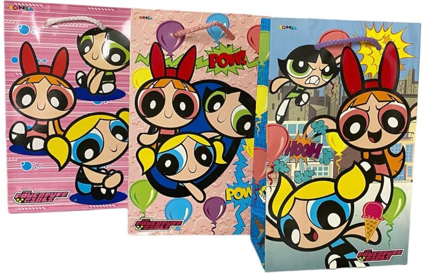 Bolsa p/Regalo Powerpuff Girls Mediana 19×26.5+10 Proesa® [Pieza] 7501832604136