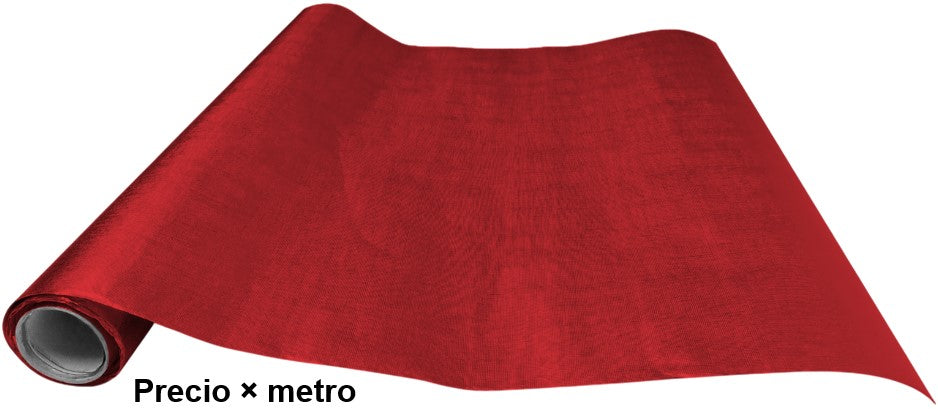 Papel Metalizado Irlandes Rollo Rojo .50×1m Satinado® [Metro] 2
